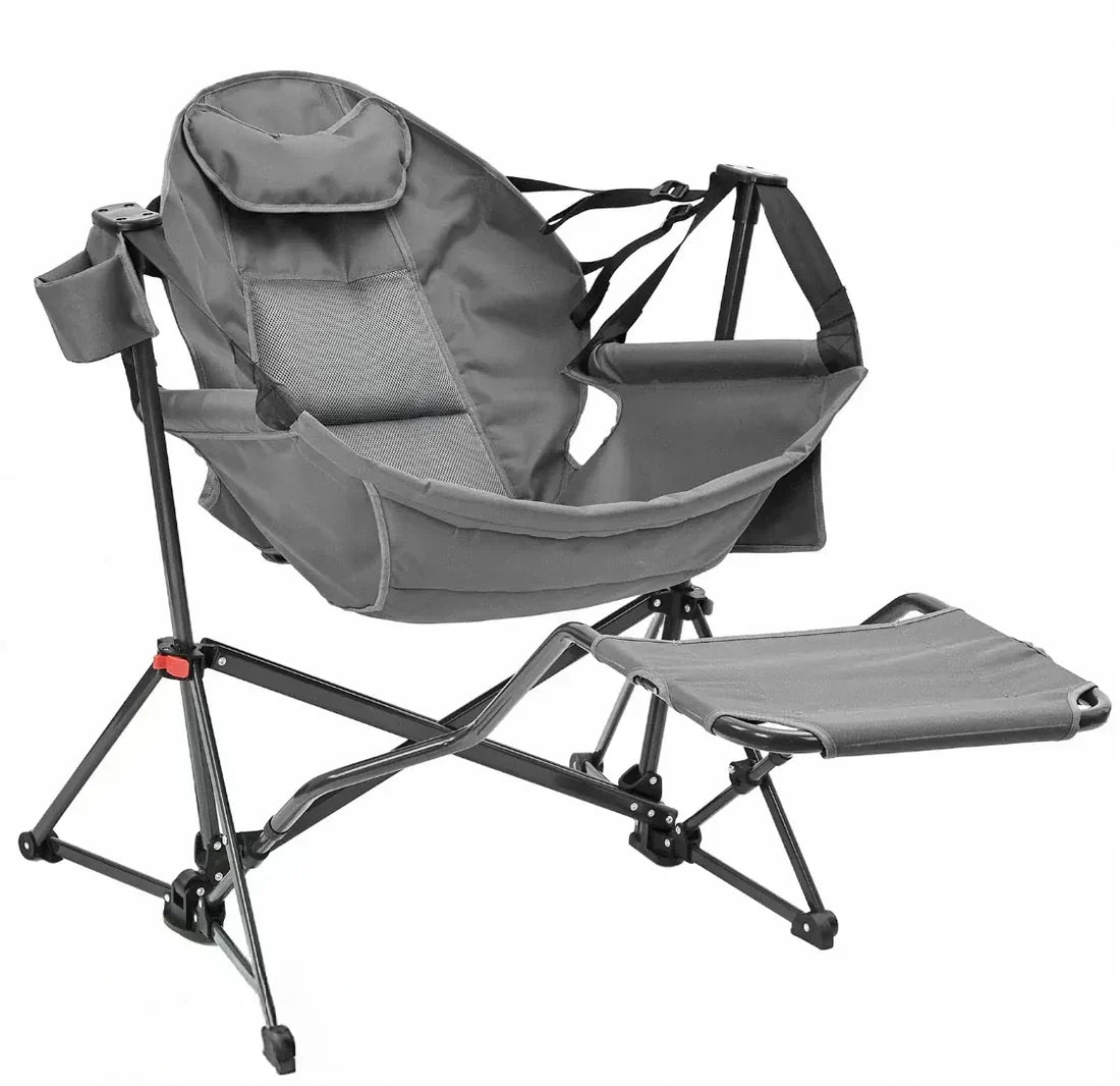 450lbs Heavy-Duty Hammock Camping Chair | Portable Swing Seat with Pedal • Outdoor Ready