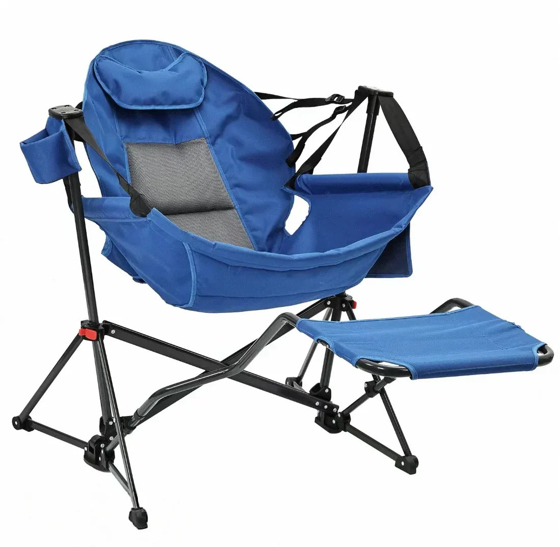 450lbs Heavy-Duty Hammock Camping Chair | Portable Swing Seat with Pedal • Outdoor Ready